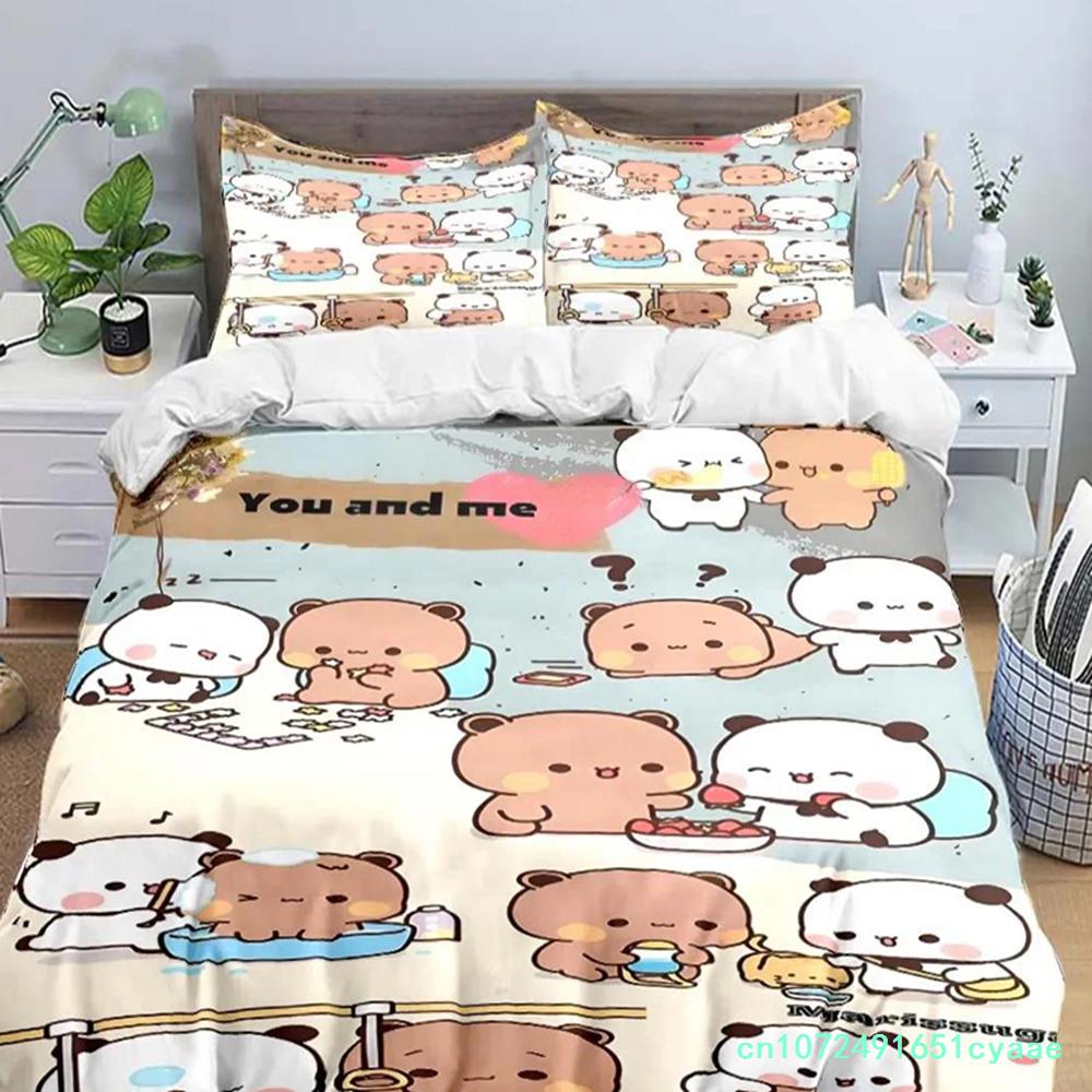 Exquisite Cartoon B-bubu Anime Digital Printing Bedding Set Duvet Cover Comforter Bed Youth Kids Girl Boys Gift Home Textiles