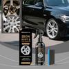 Spray do usuwania rdzy Remover do felg samochodowych, 120ml Neutralny dla pH Środek czyszczący do cząstek metalu i żelaza z reakcją kolorystyczną, Nie-kwasowy, Przywraca