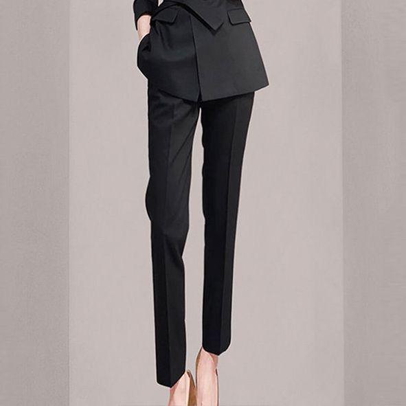 Elegant Spring Women's Slimming Suit Set: Mature Style Two-Piece Formal Wear
