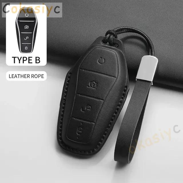 Car Remote Key Case Cover Shell For BYD Song Plus Atto 3 Han EV Tang DM Qin Seal Dolphin Keyless Auto Key Fob Car Accessories