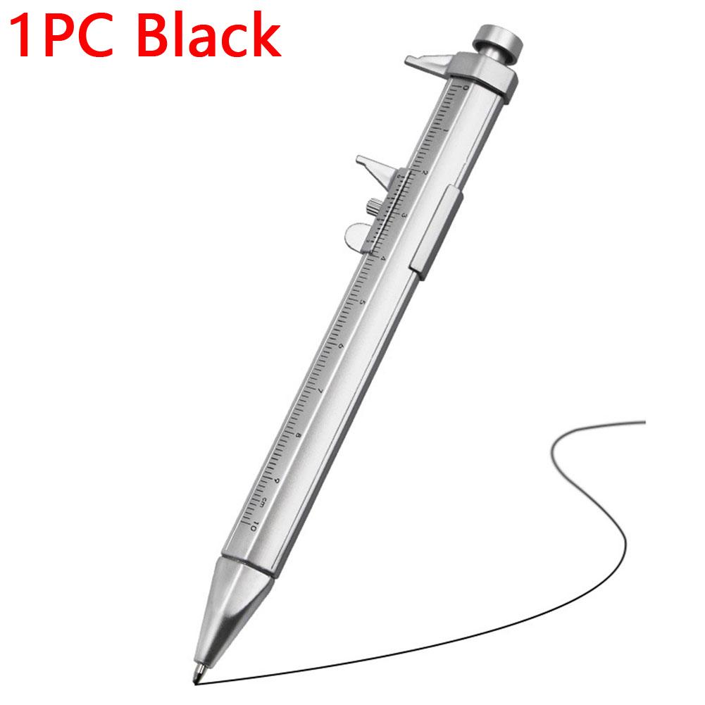 

1/2/3/4PCS Multifunction Gel Ink Caliper Pen Vernier Caliper Roller Ball-Point 1.0mm Plastic Student Stationery Measuring Tools