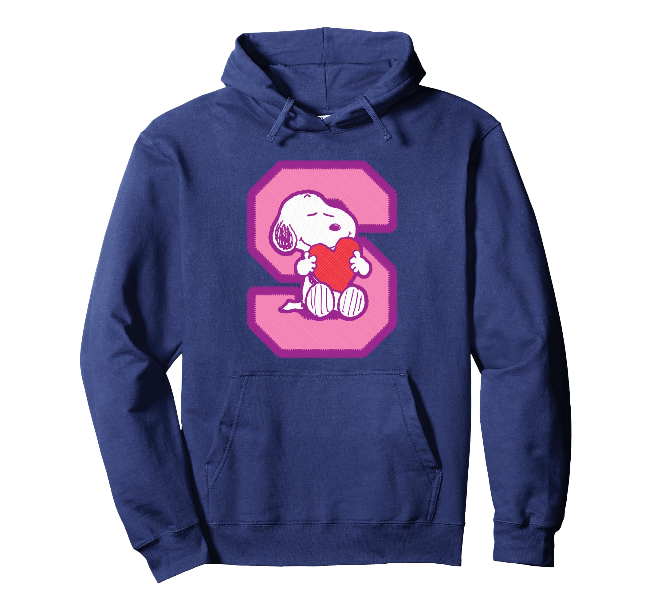 

Толстовка с капюшоном PEANUTS Snoopy S Hug Love Heart синий