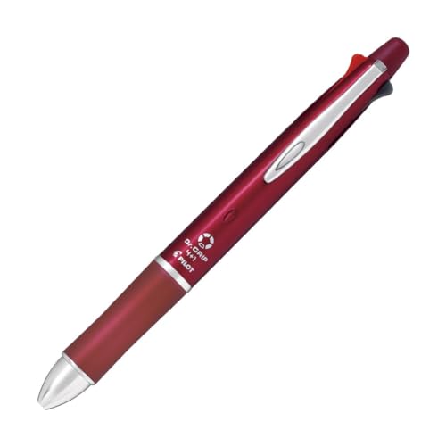 Pilot Doctor Grip 4+1 0.7mm 4-color ballpoint pen + 0.5mm mechanical pencil Bordeaux shaft Body size: 148x14.1mm/Slide lever type/26.3g