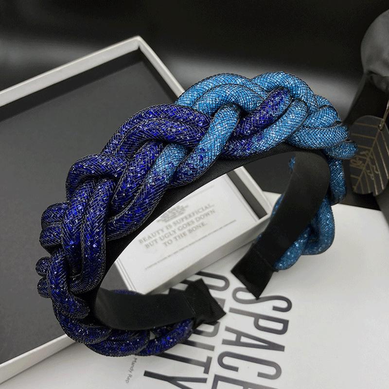 

Трендовая женская заколка для волос с высоким черепом, ободок 2024: Градиентная резинка для волос для покупок и умывания лица