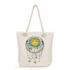 Geometric patterns print thick rope single-shoulder beach bag 7282 CLE