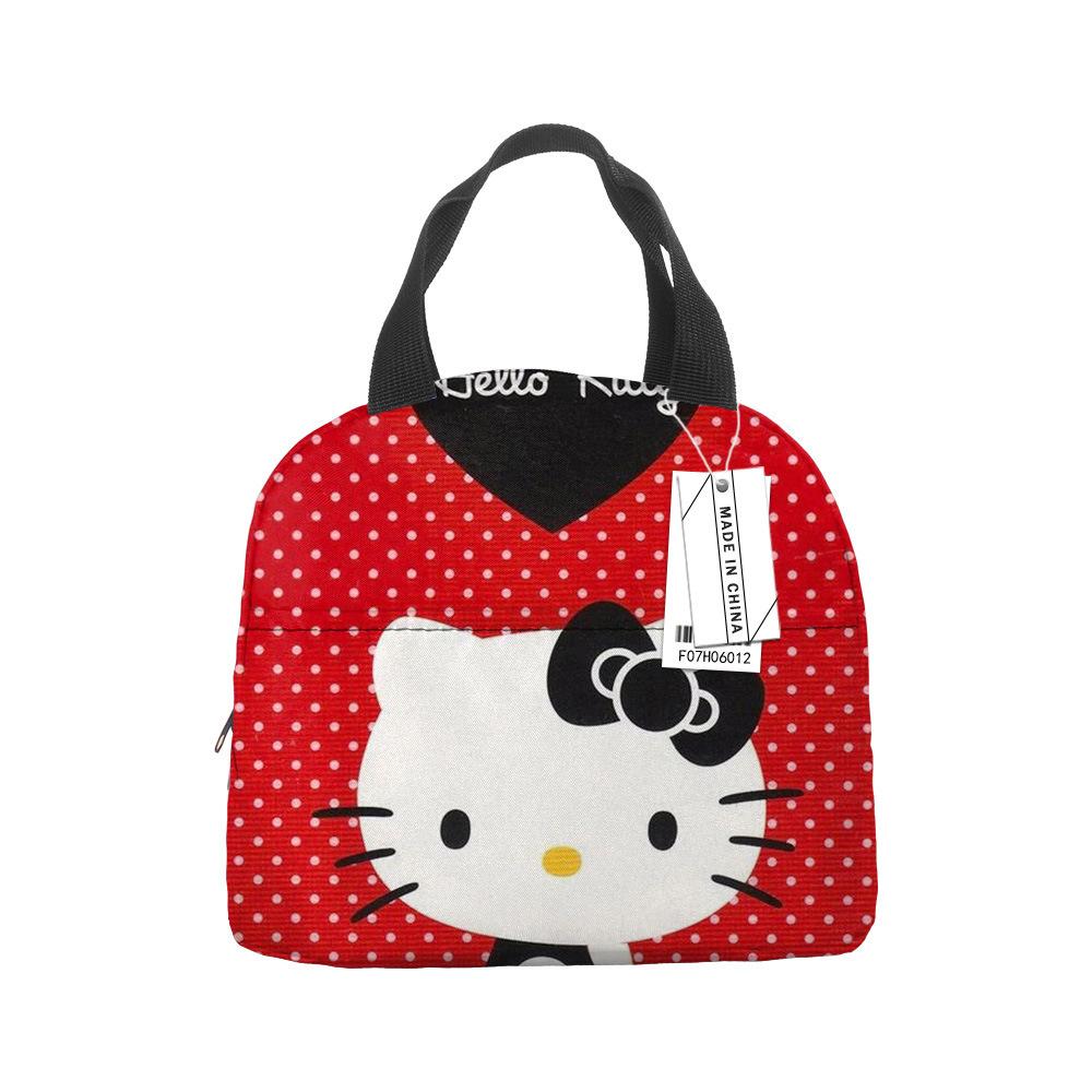 Hello Kitty Lunch Bag Large Capacity Rice Bag Bento Bag Tote Bag Waterproof Lunch Box Insulation Bag