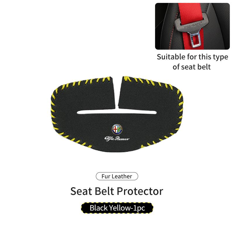 Car Seat Belt Buckle Clip Protector Case Anti-Scratch Cover For Alfa Romeo Giulietta GT 159 147 156 Mito Brera Giulia Spider F1SA0