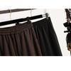 DIMANAF Plus Size Women Long Pants Loose Basic Casual Pants Elastic Waist Cotton Fashion Lady Autumn 2025