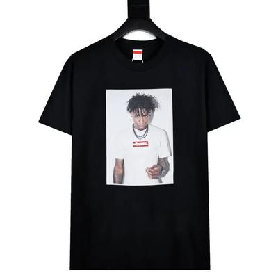 2025 Summer New Men's T-shirt American Alphabet Print Short Sleeve Loose Small and Popular Fashion Brand Couple High Street Top