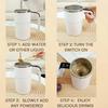 380ML Self Stirring Mug USB Rechargeable Automatic Mixing Cup Portable Magnetic Tea Cup  Coffee