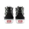 Vans Sk8 Print Pattern Shock Absorbing Durable Lightweight Breathable High Top Skate Shoes Unisex Skate Shoes Black VN0A3WMB49K
