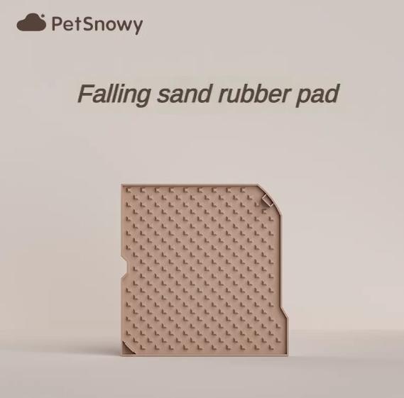 PetSnowy Gatto Cassetta Igienica/Tappetino/Rete Filtrante/Striscia di Gomma/Caricabatterie/Lettiera per Gatti Set Completo di Accessori Gabinetti Scomparto a Sfera