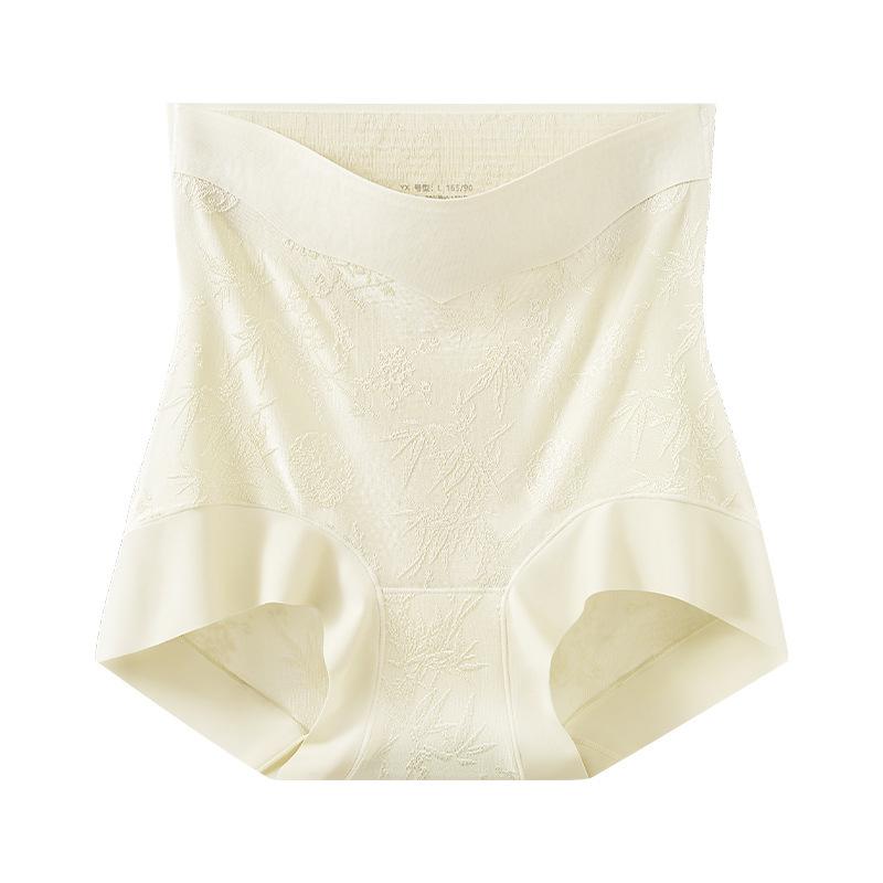 Ropa interior para mujer, nuevo estilo chino, sin marcas, cintura alta, levanta abdomen, cadera, 10A, larga, entrepierna antibacteriana, ángulo plano