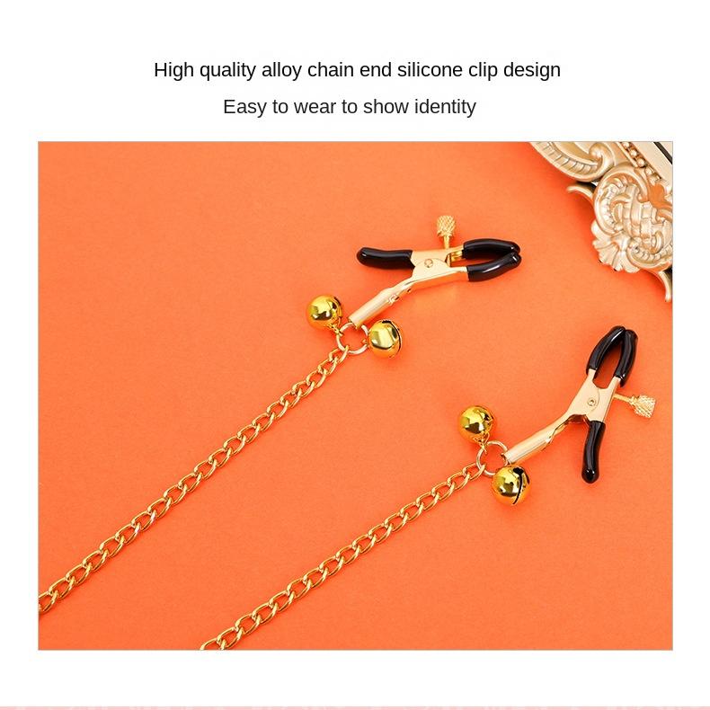 Sex Toys SM Bondage and Discipline Nipple Mouth Ball Couple Flirting Silicone Bell Nipple Clamp Collar Sexy Sex Product