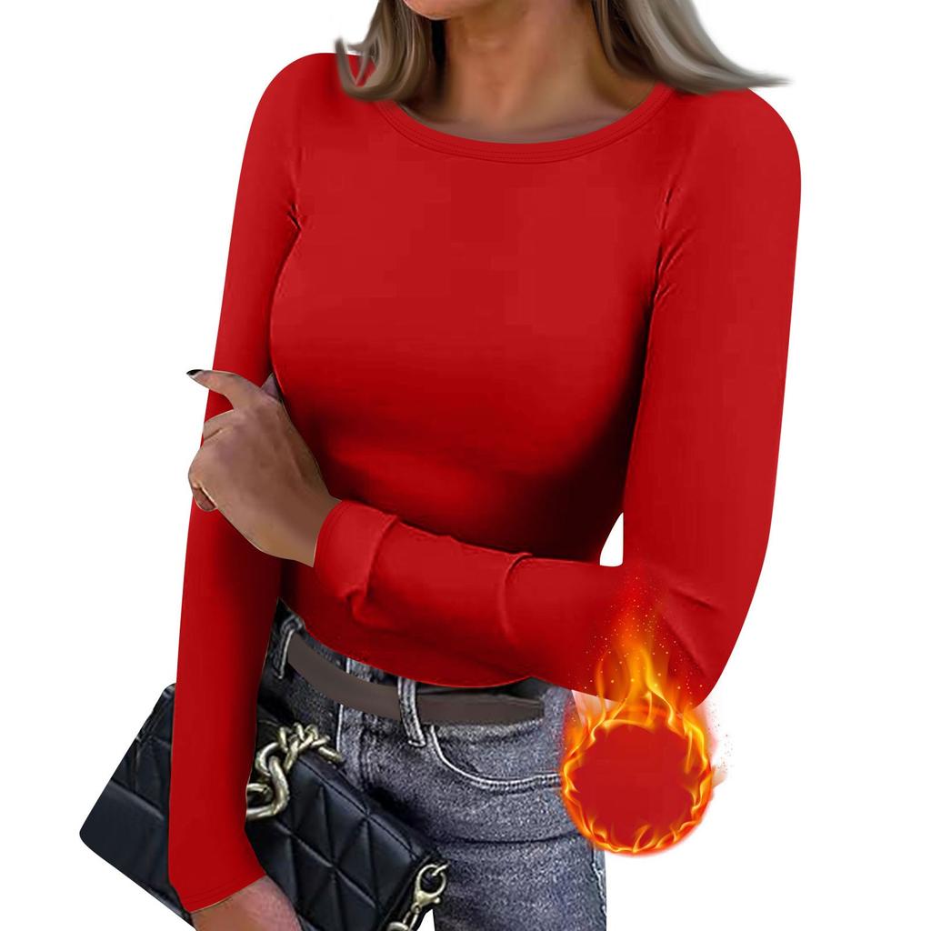 Dámské podzimní a zimní tričko s úzkým spodkem Móda Neformální Jednobarevný svetr s dlouhým rukávem a výstřihem do V