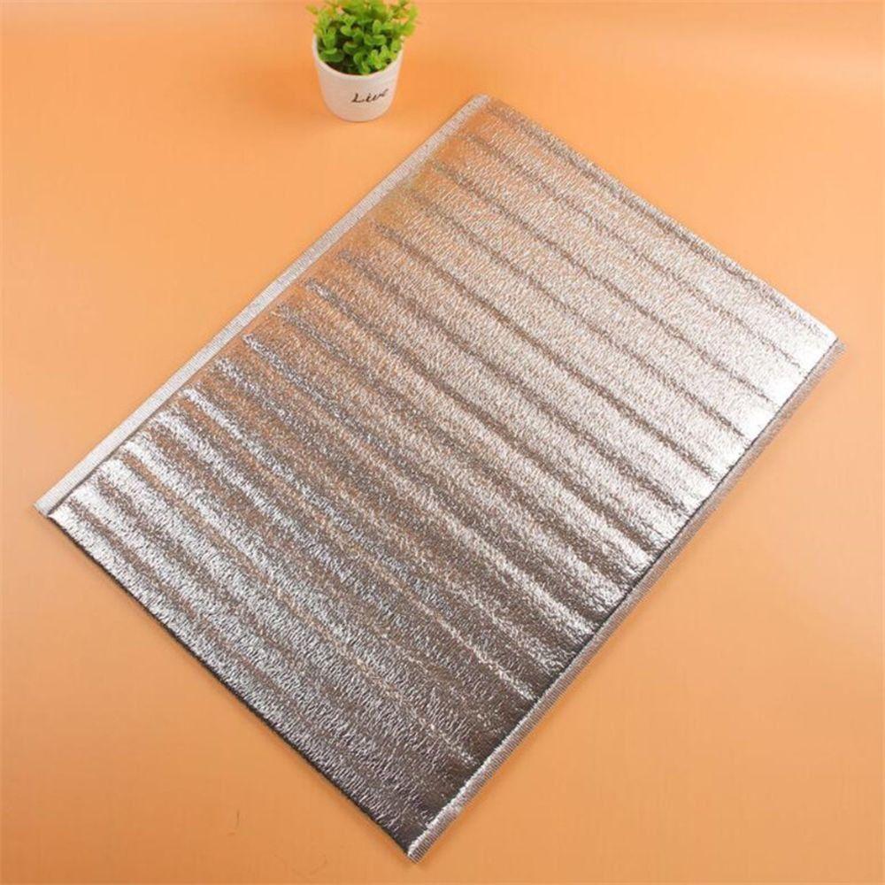 50Pcs/Pack Aluminum Foil Bag Folding Ice Cold Warm Food Thermal Drink Storage Insulation Bag Packing Delivery Carrier Cooler Bag