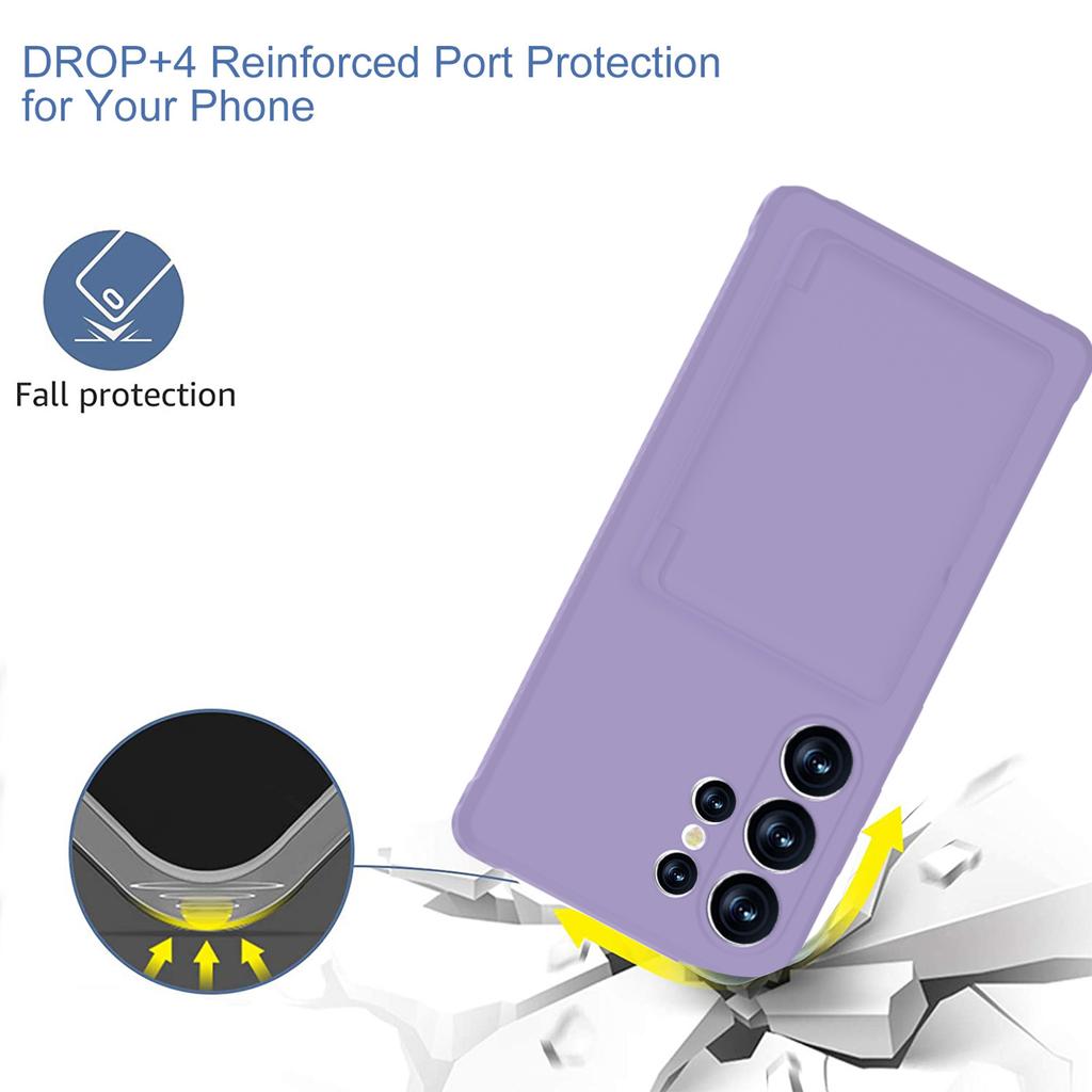 Geeignet für Samsung S25UItra Handyhülle Sturzsicher Faltspiegel Kartenhalter PC Handyhülle