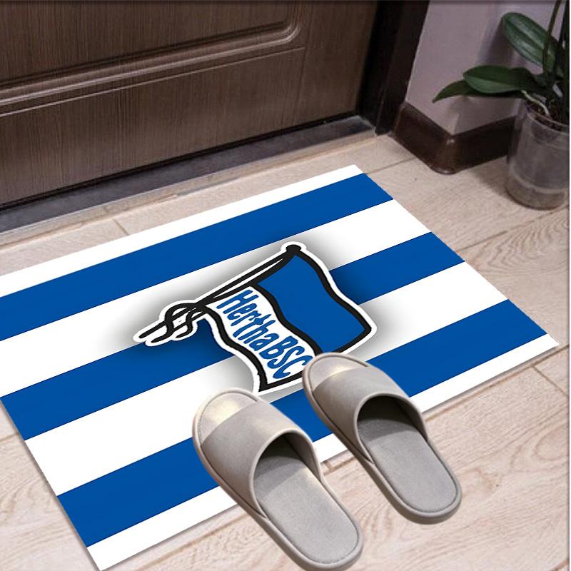 Hertha BSC Pattern Rug, Indoor/Outdoor Mat, for Picnic, Gameroom, Bedroom, Office, Living Room, Home Decor Carpet, Birthday Gift