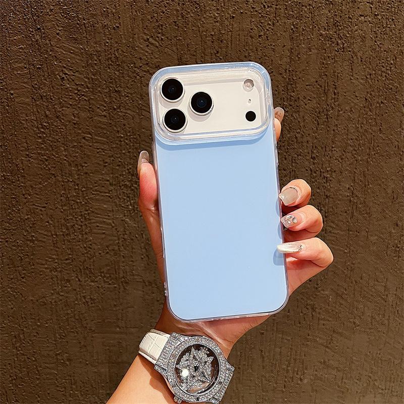 

Для iPhone 17 16 15 14 13 12 17 Pro Max 17 Air Роскошный Матовый Ультратонкий Конфетный Однотонный Силиконовый Чехол для Телефона Ударопрочная Крышка iPhone 12 синий