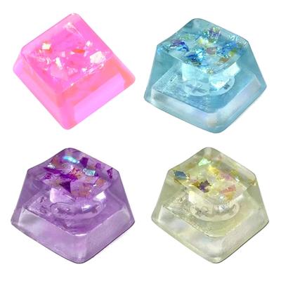 Spiel Mechanische Tastenkappe Zubehör Epoxidharz für Kreuzschalter Spezielle Tastenkappe Personalisierte Lichtdurchlässigkeit Hand
