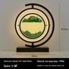 Arte de Arena de Reloj de Arena Moderno: Adorno de Arena Fluida de Vidrio 3D para Escritorio del Hogar o la Oficina