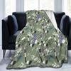 Ice Hockey Flannel Throw Blanket Winter Sport Pattern Blanket for Bed Sofa Couch Warm Lightweight Super Soft King Queen Size