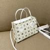 2022 New Women's V-pattern Embossed Small Kelly Bag Street Fashion Pu Handbag