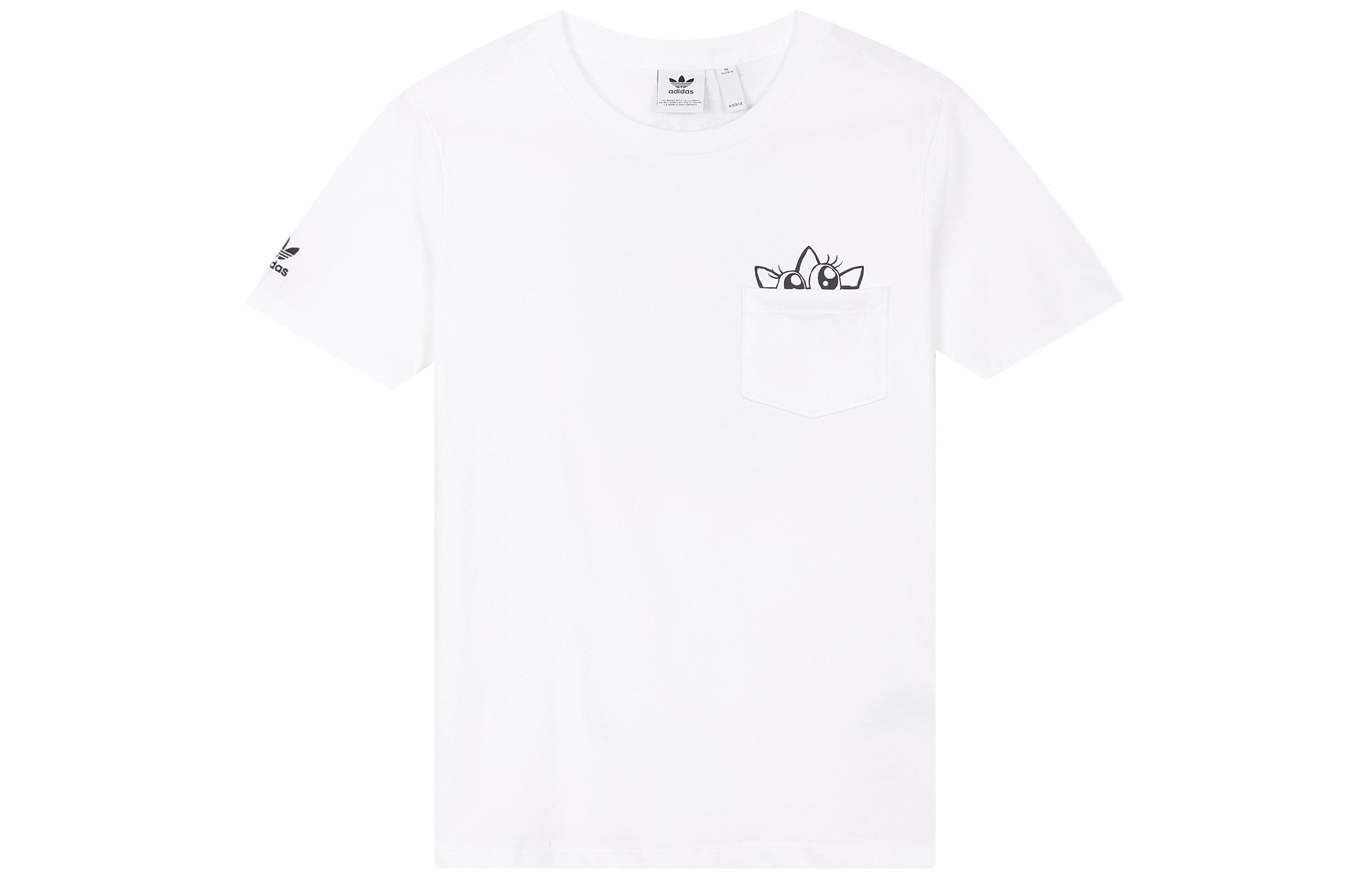 Adidas Originals Set in Sleeve T Shirt Women s White GK3668 30