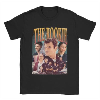 Camiseta Vintage del Programa de TV The Rookie para Mujer Unisex Camiseta de Algodón con Cuello Redondo Camisetas de Manga Corta Ropa para Adultos