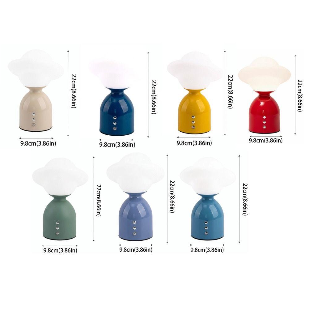 Touchable Dimming Night Light Modern Minimalist Creative Decorative Atmosphere Lamp Type-C Rechargeable Cartoon Design