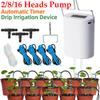 2/8/16 Heads Automatic Plant Flower Watering Pump Garden Accsesories Plants Sprinkler Drip Irrigation Device Water System Kit