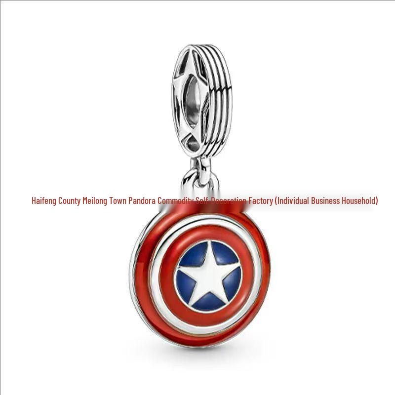 Panjia Srebro S925 Uroczy Kreskówkowy Anime Koralikowy Wisiorek Bransoletka Akcesoria