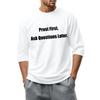 Men's fashionable casual round-neck three-quarter sleeve top T-shirt