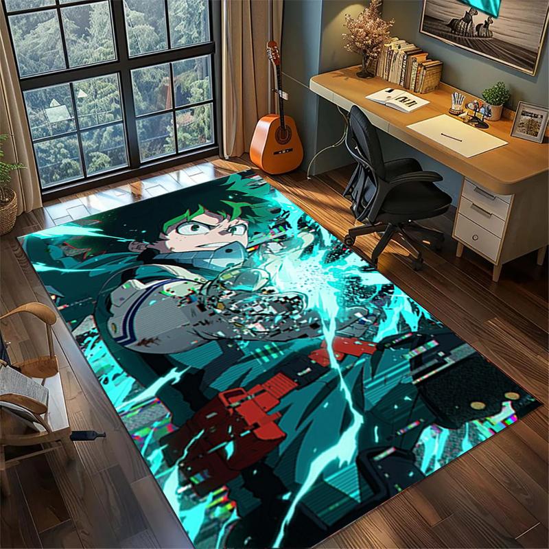 Carpet My Hero Academia Large Area Non Slip Washable Rug Gamer Room Bedroom Home Decor