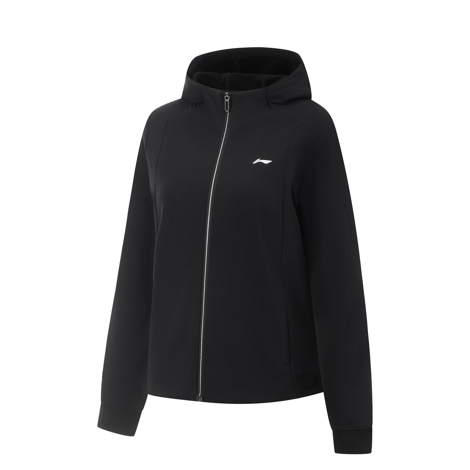 

Li-Ning Comfortable Versatile Logo Casual Thick Fleece Simple Warm Jacket Women jackets AFDVB66-1 M