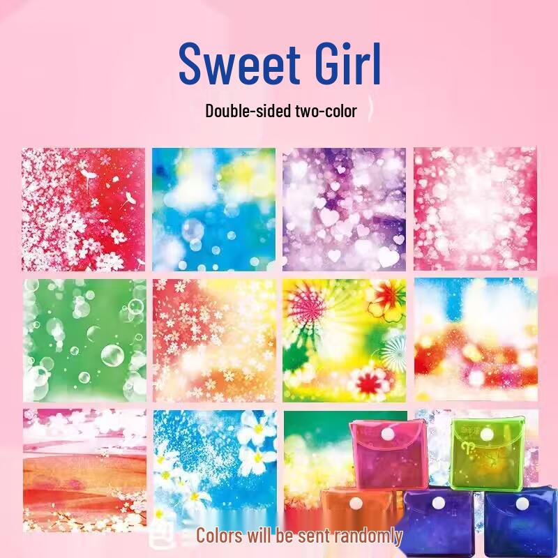 Starry Sky Constellation Origami Paper - Double-Sided Colored Craft Paper for Kids