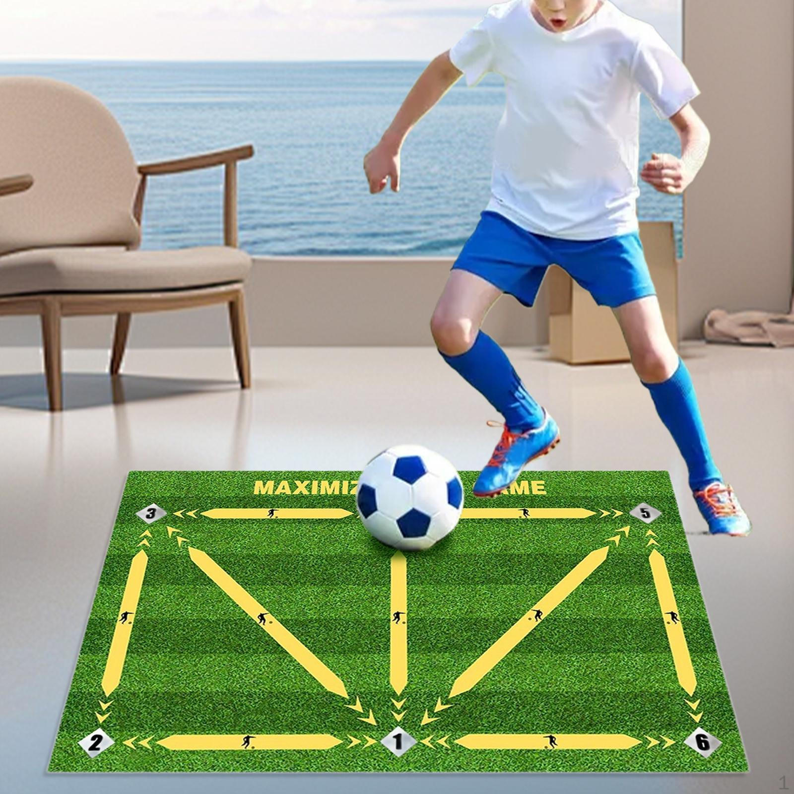 

Футбольный тренировочный коврик, ковер, легкий, прочный, складной, нескользящий, портативный 40cmx60cm