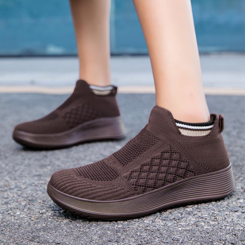 TUINANLE Women Shoes Soft Loafers Black Flat Sneakers Women's Moccasins Casual Flats Female Footwear Men Sock Shoes