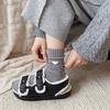 Women's Heart Pattern Mid Calf Crew Socks Ribbed Knit Boot Socks Fall Casual Soft Cozy Socks for Women Girls