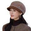 Women's Retro Wool Beret - Slimming Face Duckbill Knit Hat for Autumn & Winter