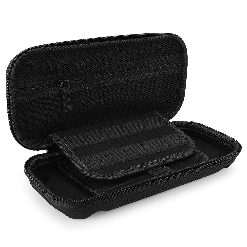 Portable Storage Bag Carry Case EVA Protective Hard Bag for Nintendo Switch Game ConsoleBlack Zipper