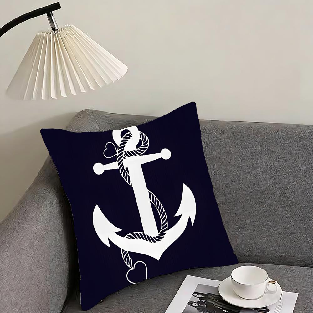 Ocean Sailor Line Texture Cushion Cover Reversible Plush Pillow Cover – For Car, Sofa, Bedroom, Perfect As a Gift.