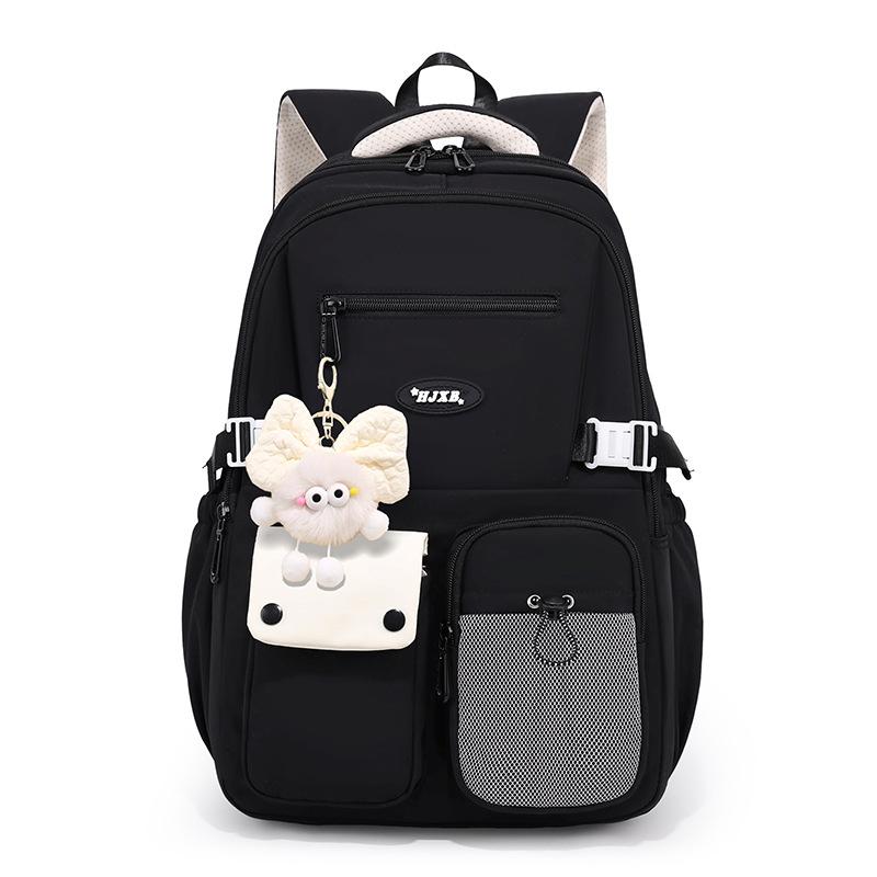 Schoolbag Schoolbag Girls High School Tide Large Capacity Junior High School Students Primary School Students Reduce the Burden of Spine Protection