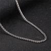 Stainless Steel Accessories Silver Mens Chain Keel Single Chain Necklace