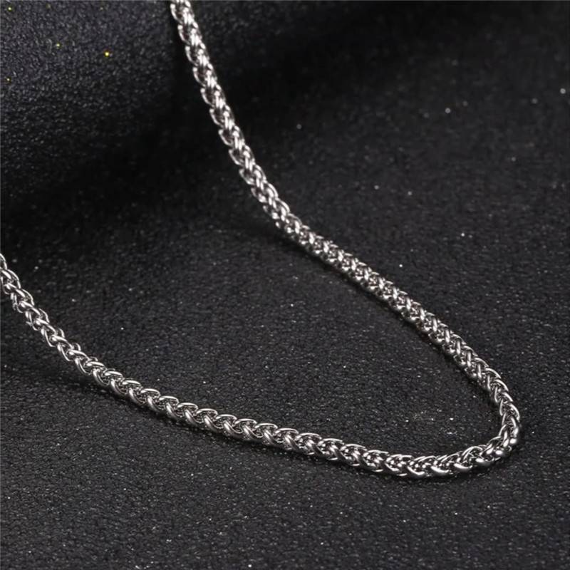 Stainless Steel Accessories Silver Mens Chain Keel Single Chain Necklace