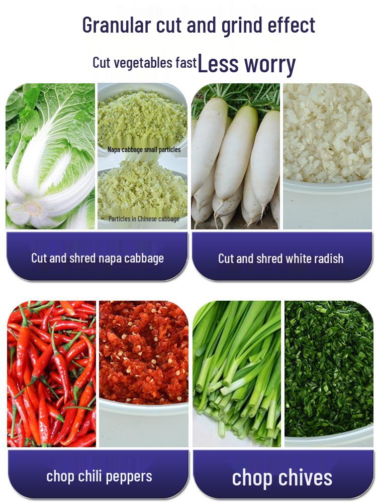 Commercial Electric Vegetable Chopper & Mincer for Chicken Feed and Granular Filling