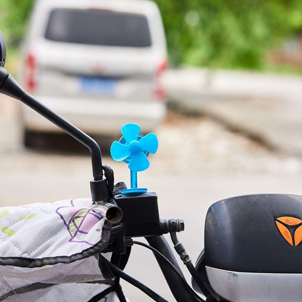 Wind-powered Luminous Wind Energy Fan Ornaments Safe Riding Mini Windmill LED Light  Vehicle