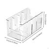 Acrylic Belt Organizer Space Saving Clear Compartment Storage Bin Easy Access Box for