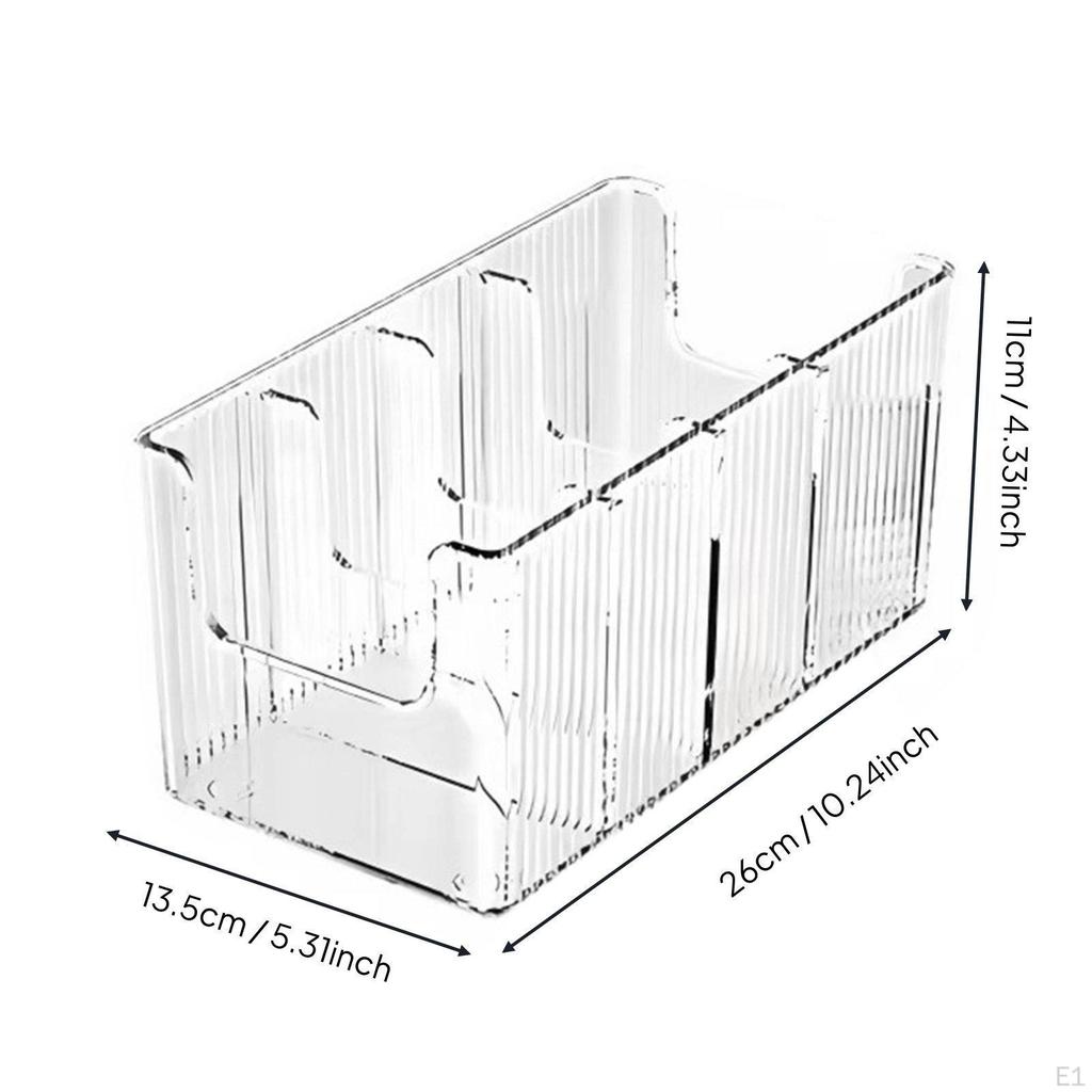 Acrylic Belt Organizer Space Saving Clear Compartment Storage Bin Easy Access Box for