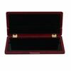 Yibuy Mahogany Wooden Reed Case for Clarinets, Easy Opening, Secure Closure, Holds 10 Clarinets